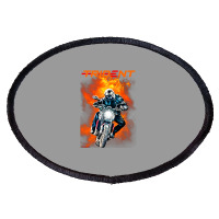 Trident 660 Fire Rider Oval Patch | Artistshot