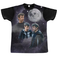 Nathan Fielder Dramatic Galaxy Wolf Print Style Graphic T-shirt | Artistshot