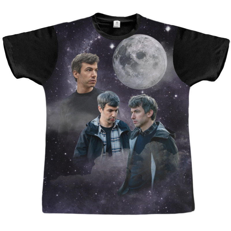 Nathan Fielder Dramatic Galaxy Wolf Print Style Graphic T-shirt | Artistshot