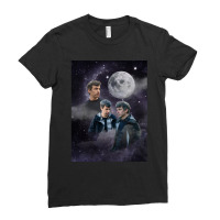 Nathan Fielder Dramatic Galaxy Wolf Print Style Ladies Fitted T-shirt | Artistshot