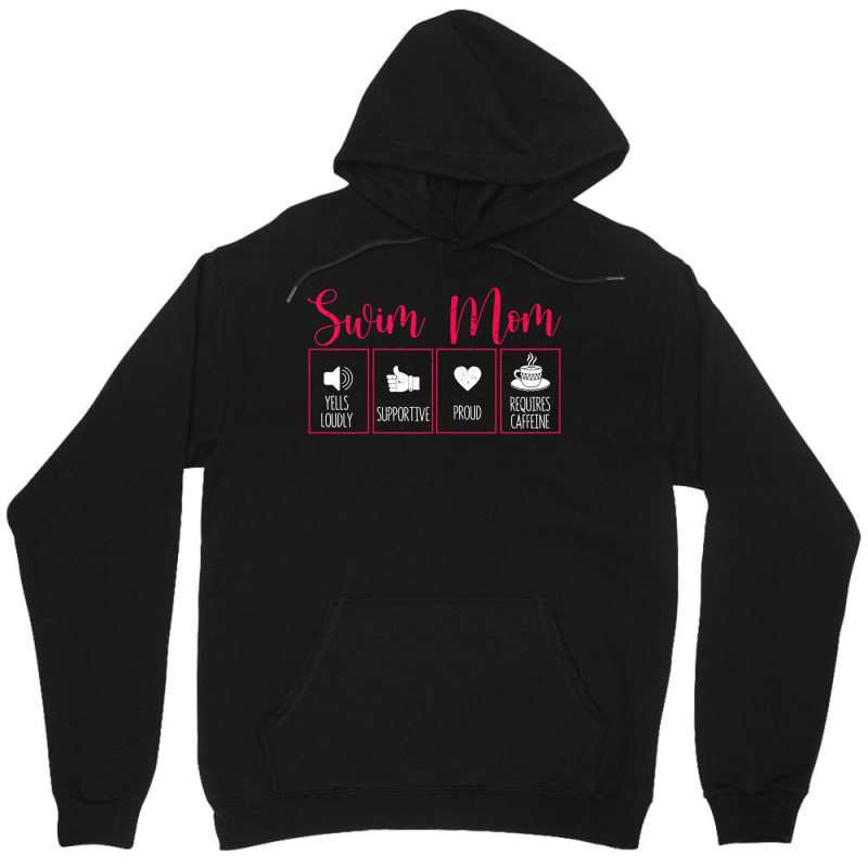 Womens Swim Mom Contents Funny Swimming Mum Swimmer Mother's Day T Shi Unisex Hoodie | Artistshot