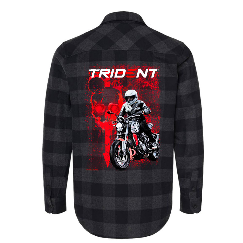 Trident Skull Red 660 Flannel Shirt | Artistshot