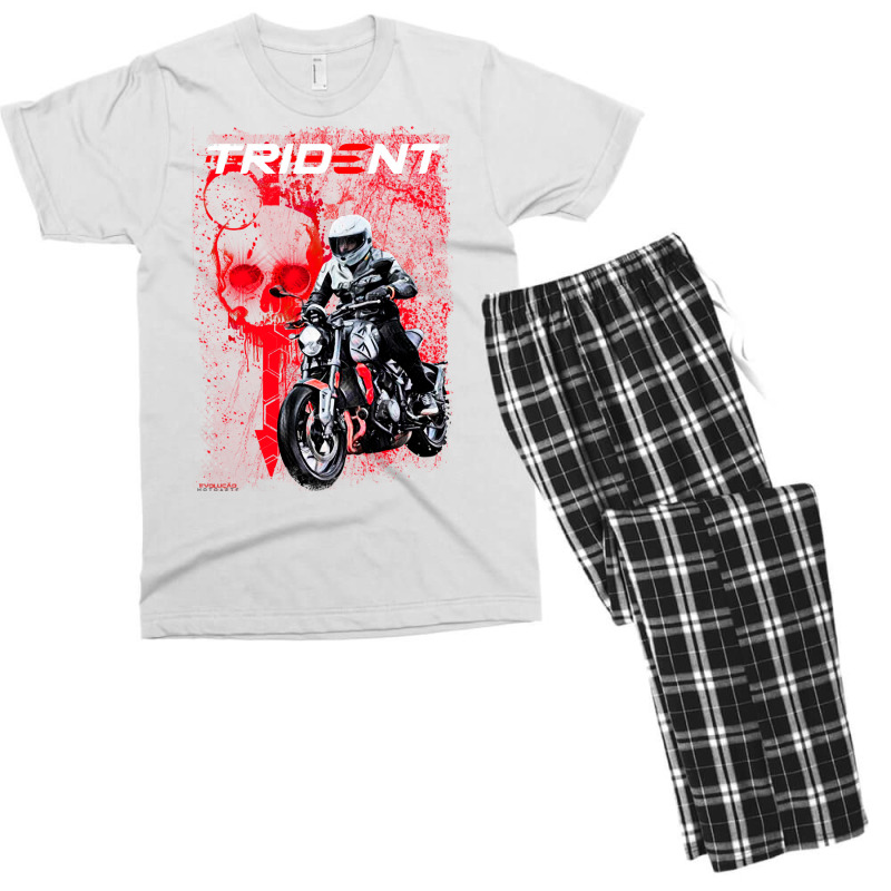 Trident Skull Red 660 Men's T-shirt Pajama Set | Artistshot