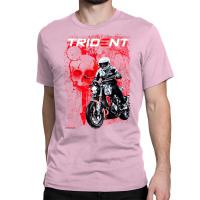 Trident Skull Red 660 Classic T-shirt | Artistshot