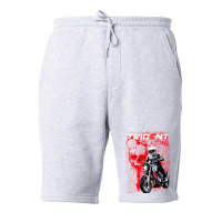 Trident Skull Red 660 Fleece Short | Artistshot