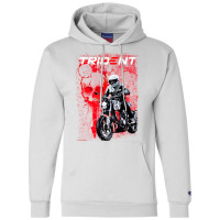 Trident Skull Red 660 Champion Hoodie | Artistshot