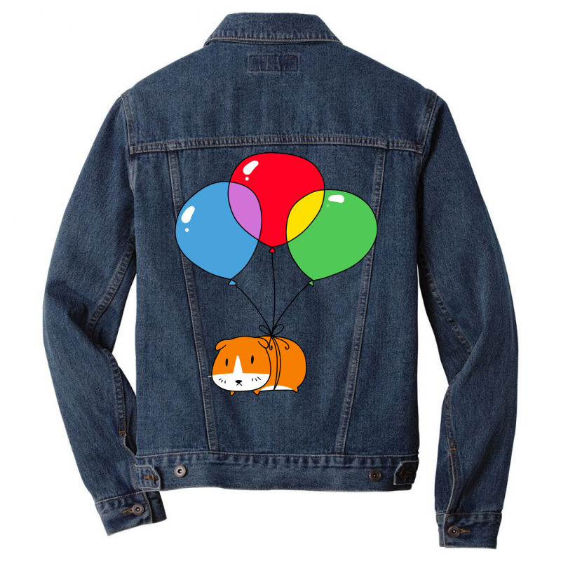 Balloon Guinea Pig Men Denim Jacket | Artistshot