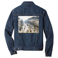 Horse And Buggy Paris Boulevard Impressionism Camille T Shirt Men Denim Jacket | Artistshot