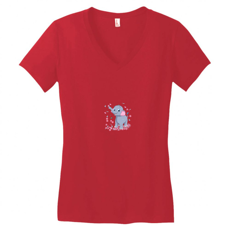 Elephant Women's V-neck T-shirt | Artistshot