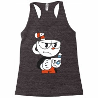 Cuphead And Mugman Angry Racerback Tank | Artistshot