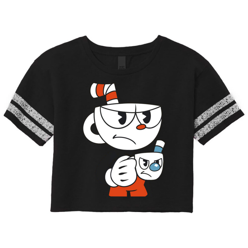 Cuphead And Mugman Angry Scorecard Crop Tee by llenoskadjuv | Artistshot