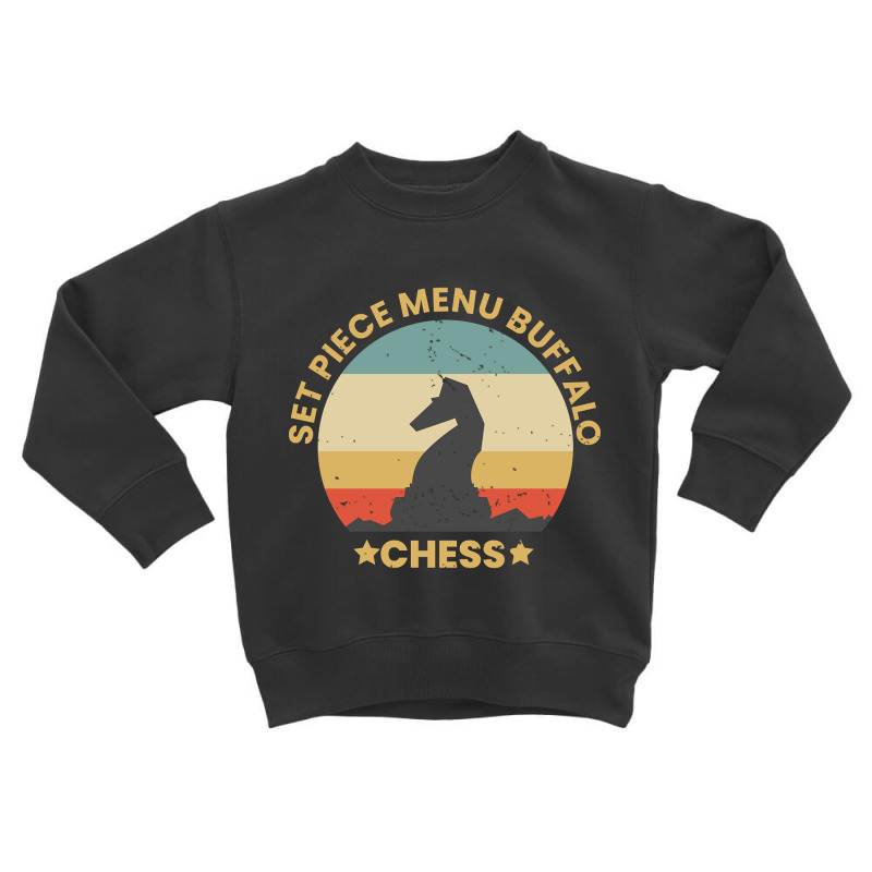 Hot Trend Vintage Retro Chess King Toddler Sweatshirt by hongquangd | Artistshot