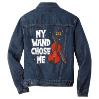 My Wand Chose Me Violin Fiddle String Instrument T Shirt Men Denim Jacket | Artistshot