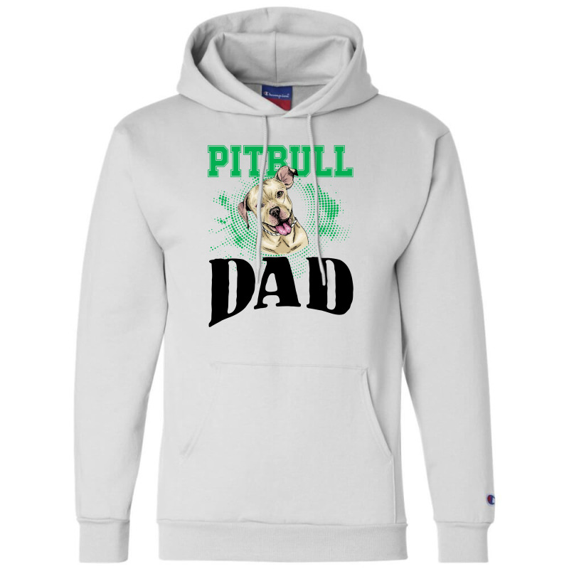 Pitbull Dad For Light Champion Hoodie by autlu2024 | Artistshot