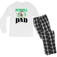 Pitbull Dad For Light Men's Long Sleeve Pajama Set | Artistshot