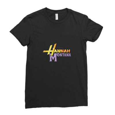 Hannah Montana Ladies Fitted T-shirt Designed By Julianarman64