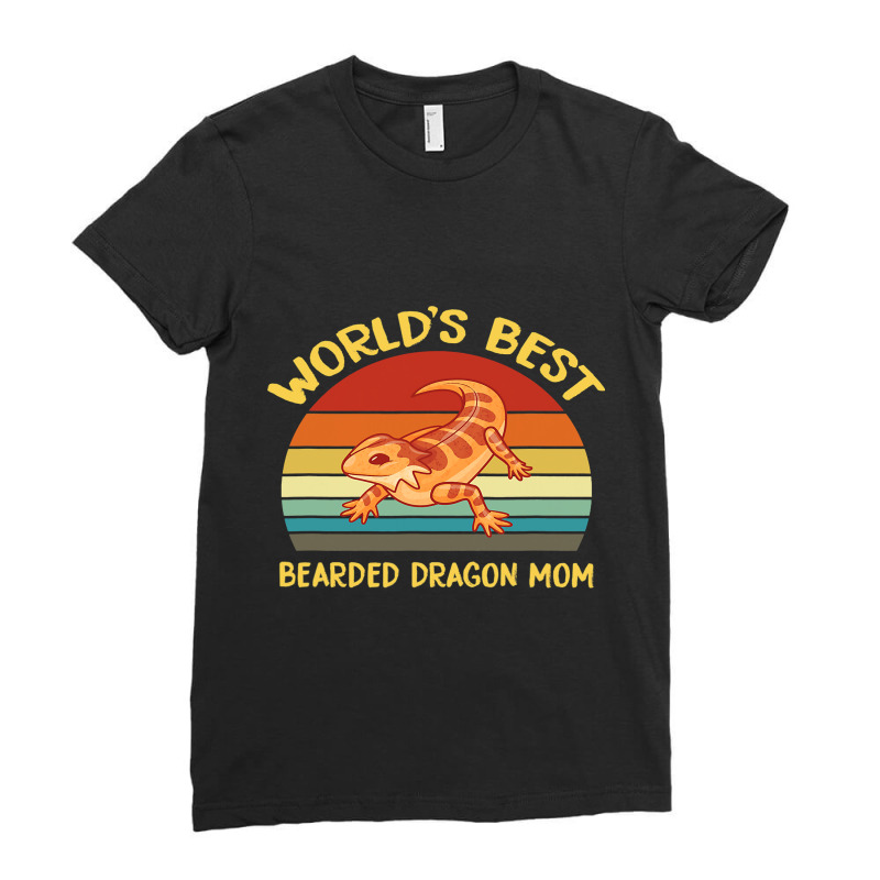 Vintage Worlds Best Bearded Dragon Mom Ladies Fitted T-Shirt by MELISSABISHOP | Artistshot