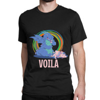 Voila The Last Unicorn Dragon Eaten Satire Fairy Tales Classic T-shirt | Artistshot