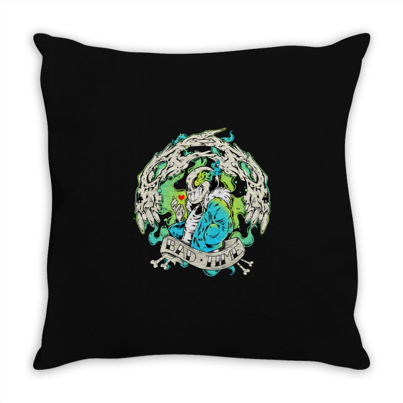 Bad Time Throw Pillow by Fearcheck | Artistshot