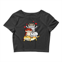 Pogona Bearded Dragon In Kawaii Style Reptiles Lizard Crop Top | Artistshot