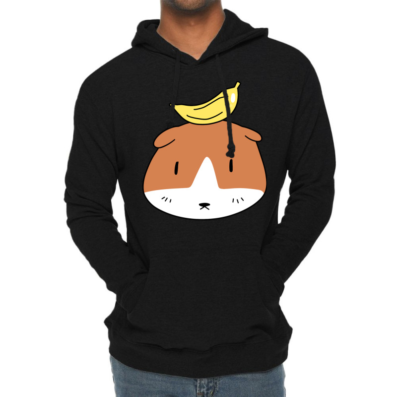 Banana Guinea Pig Face Lightweight Hoodie | Artistshot