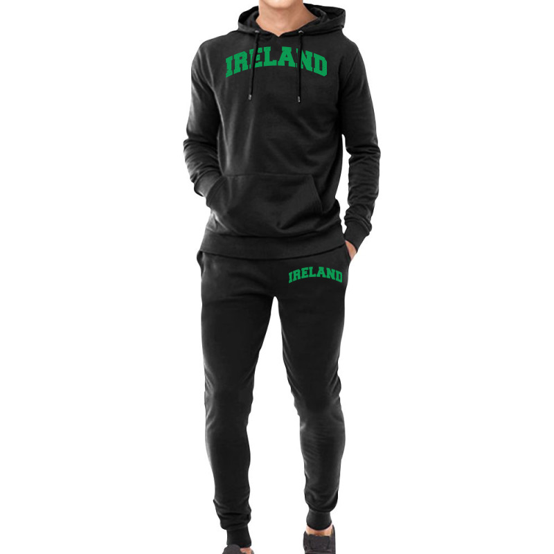 Varsity College Style Ireland Sweatshirt Hoodie & Jogger Set | Artistshot