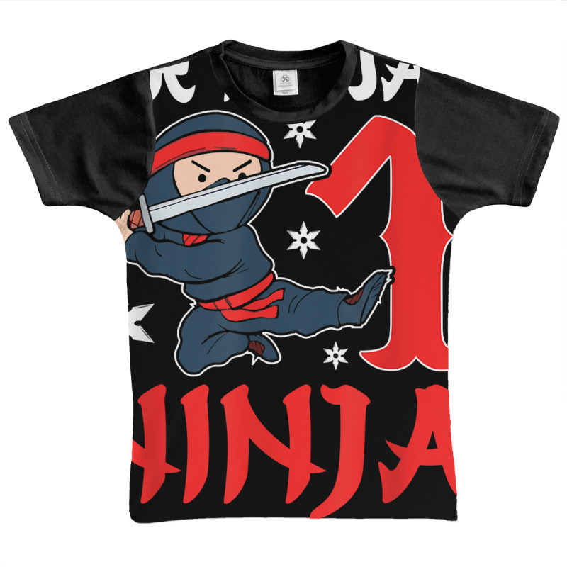 Little Ninja Kid One Years Old Boy 1st Natal Birthday Party T Shirt Graphic Youth T-shirt by latodorjnb | Artistshot