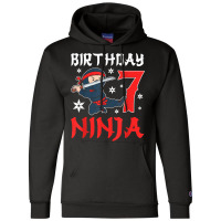 Little Ninja Kid Seven Years Old 7th Natal Birthday Party T Shirt Champion Hoodie | Artistshot