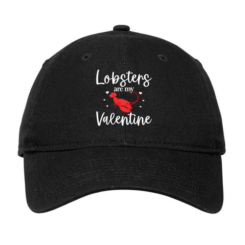 Lobster Valentines Day Design Lobster Lover Cool Crustacean T Shirt Adjustable Cap | Artistshot