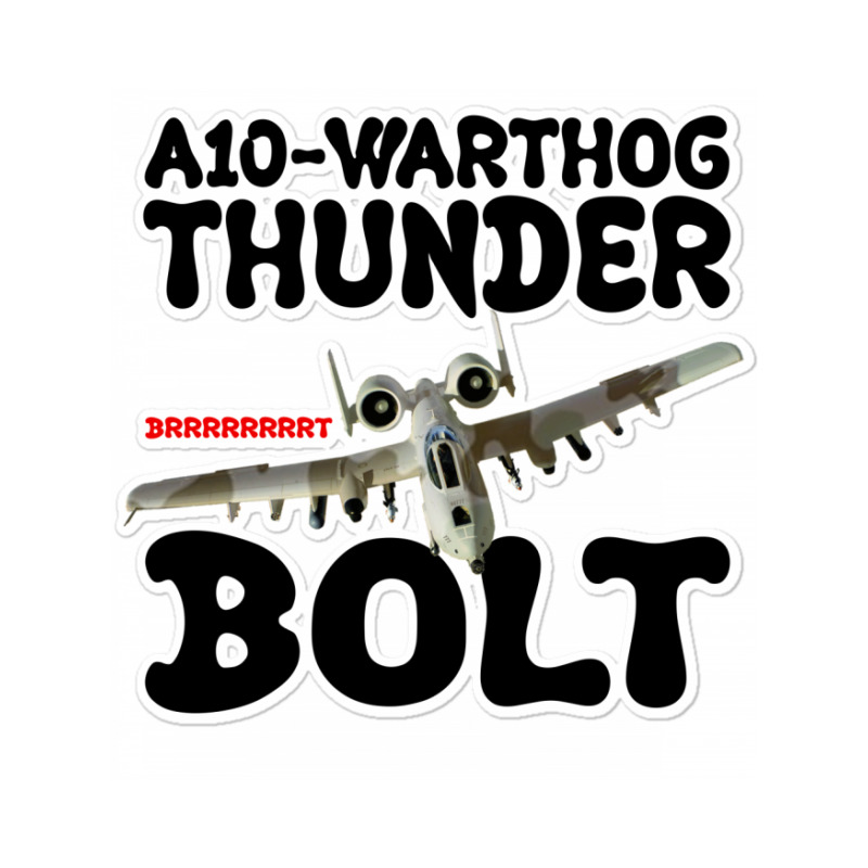 A10 Warthog Thunder Bolt For Light Sticker | Artistshot