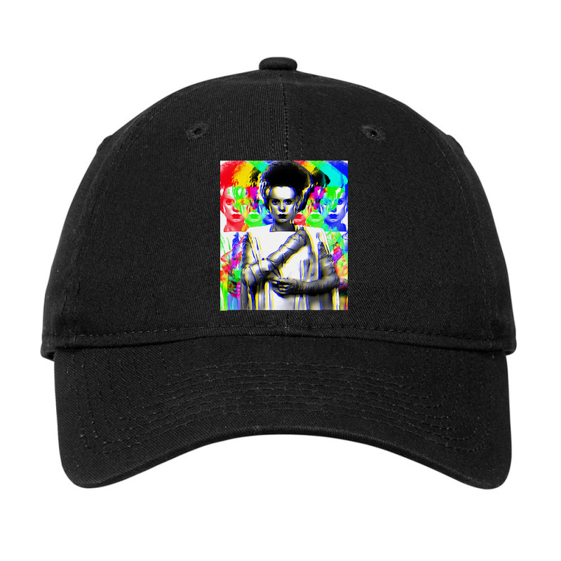 Trending Kaleidoscopic Bride Of Frankenstein Adjustable Cap | Artistshot