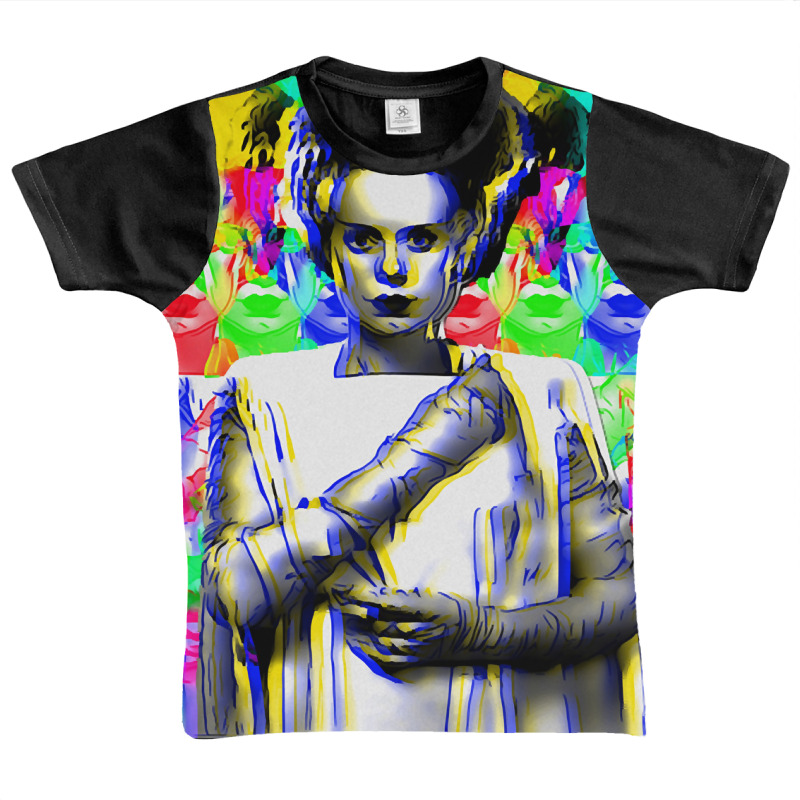 Trending Kaleidoscopic Bride Of Frankenstein Graphic Youth T-shirt | Artistshot