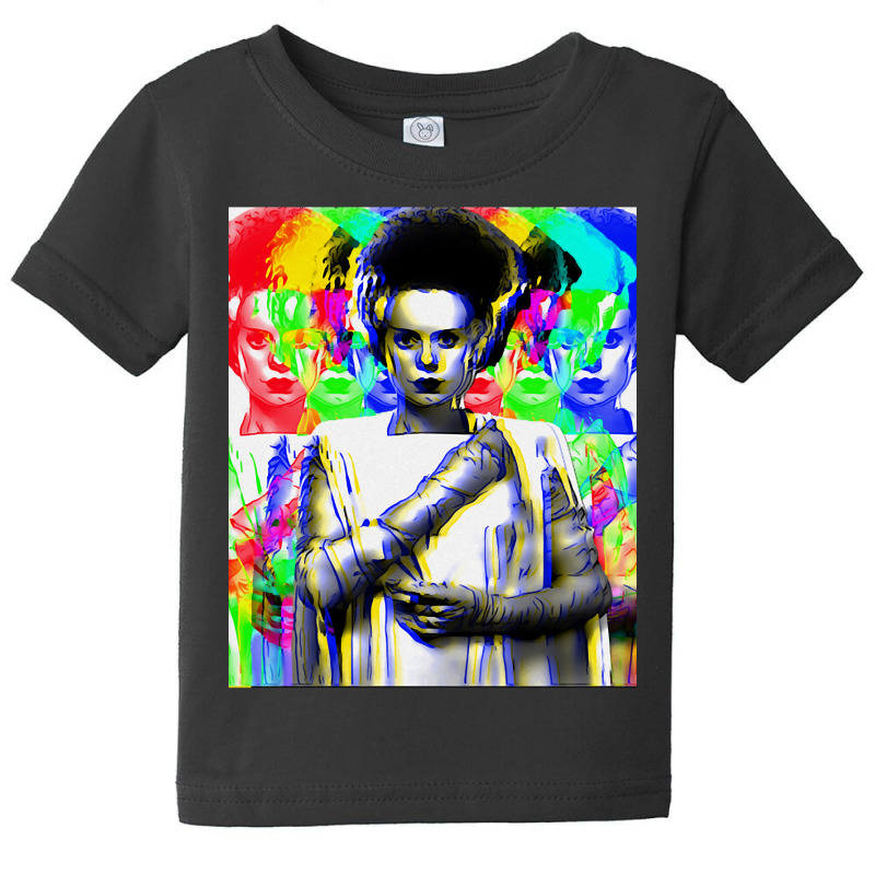 Trending Kaleidoscopic Bride Of Frankenstein Baby Tee | Artistshot