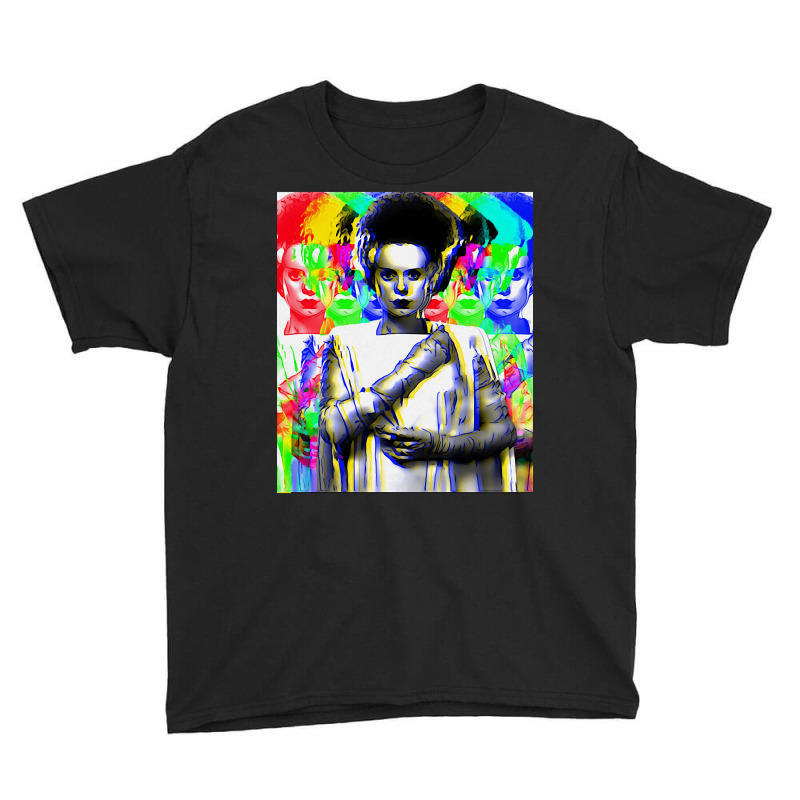 Trending Kaleidoscopic Bride Of Frankenstein Youth Tee | Artistshot