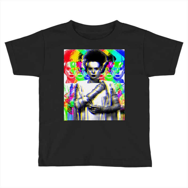 Trending Kaleidoscopic Bride Of Frankenstein Toddler T-shirt | Artistshot