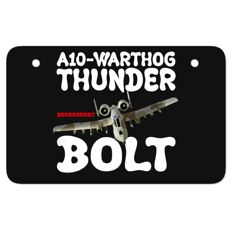 A10 Warthog Thunder Bolt For Dark Atv License Plate | Artistshot