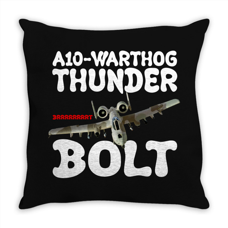 A10 Warthog Thunder Bolt For Dark Throw Pillow | Artistshot