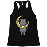 Cat Night Moon Racerback Tank | Artistshot