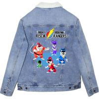 Trending Mighty Morphin Rescue Rangers Unisex Sherpa-lined Denim Jacket | Artistshot