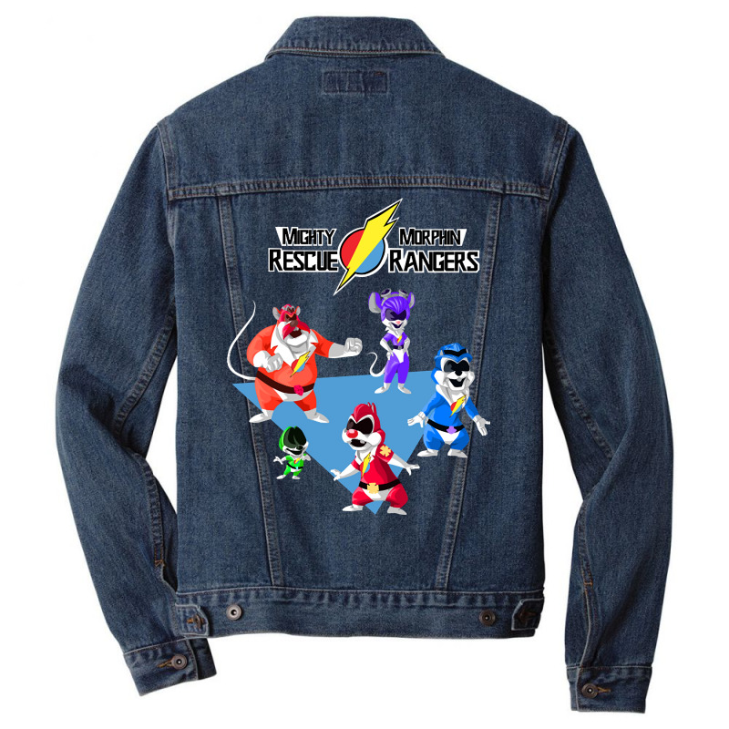 Trending Mighty Morphin Rescue Rangers Men Denim Jacket by michaelyounger19 | Artistshot