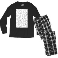 Dinosaur Pattern Outline Men's Long Sleeve Pajama Set | Artistshot