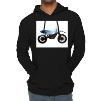 Dirt Bike Dirt Bike Mountains Nature Lightweight Hoodie | Artistshot