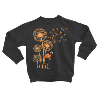 Melanin Dandelion Flamingo Black History Month Cute Blm Bird T Shirt Toddler Sweatshirt | Artistshot