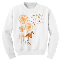 Melanin Dandelion Flamingo Black History Month Cute Blm Bird T Shirt Youth Sweatshirt | Artistshot