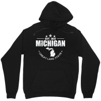 Michigan Est. 1837 Great Lake State Usa T Shirt Unisex Hoodie | Artistshot