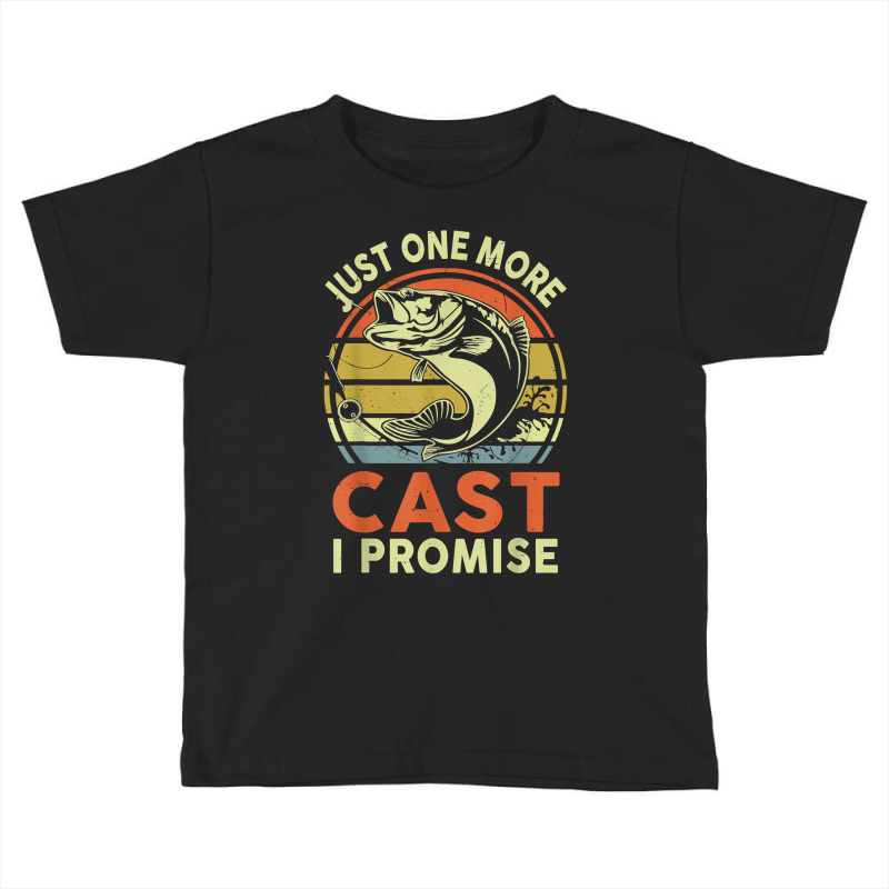 Mens Fishing Shirt Just 1 More Cast I Promise Bass Fish Funny Dad T Sh Toddler T-shirt | Artistshot