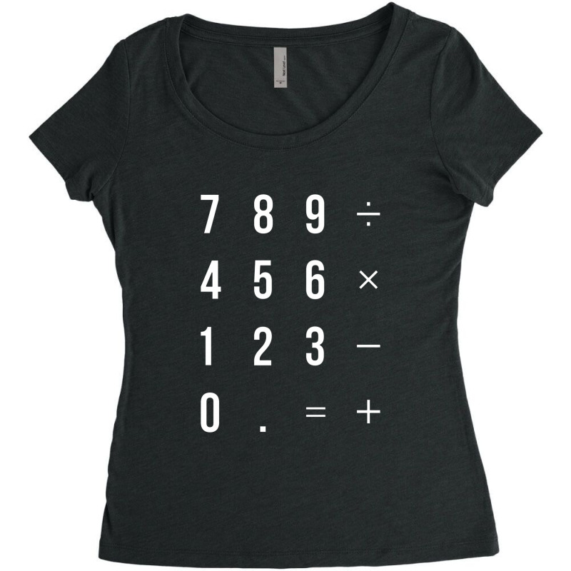 Calculator Women's Triblend Scoop T-shirt by fardanar | Artistshot