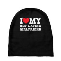 Mens I Love My Hot Latina Girlfriend I Heart My Hot Latina Gf T Shirt Baby Beanies | Artistshot