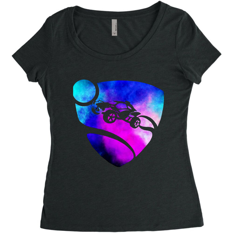 Galazy Color Rocket League Women's Triblend Scoop T-shirt by Avanza Tees | Artistshot