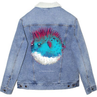 Punk Fish Unisex Sherpa-lined Denim Jacket | Artistshot